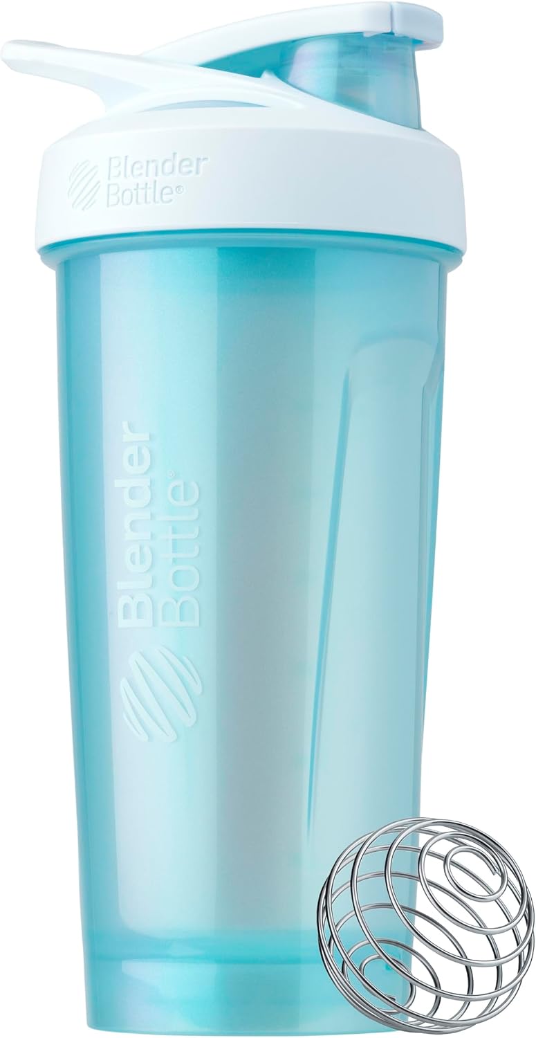 BlenderBottle Sport Flip Tritan Shaker Bottle 28 oz Blue Haze