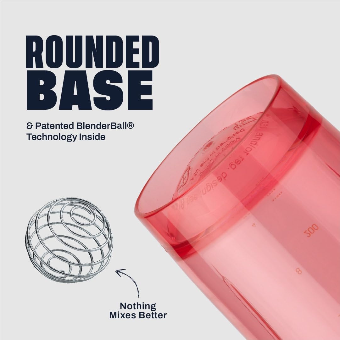 BlenderBottle Sport Flip Tritan Shaker Bottle 28 oz Electric Pink