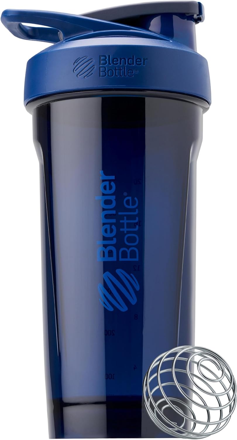 BlenderBottle Sport Flip Tritan Shaker Bottle 28 oz Blue Blue - New