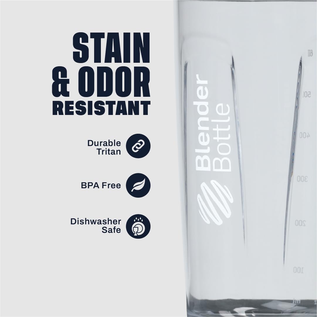 BlenderBottle Sport Flip Tritan Shaker Bottle 28 oz Grey