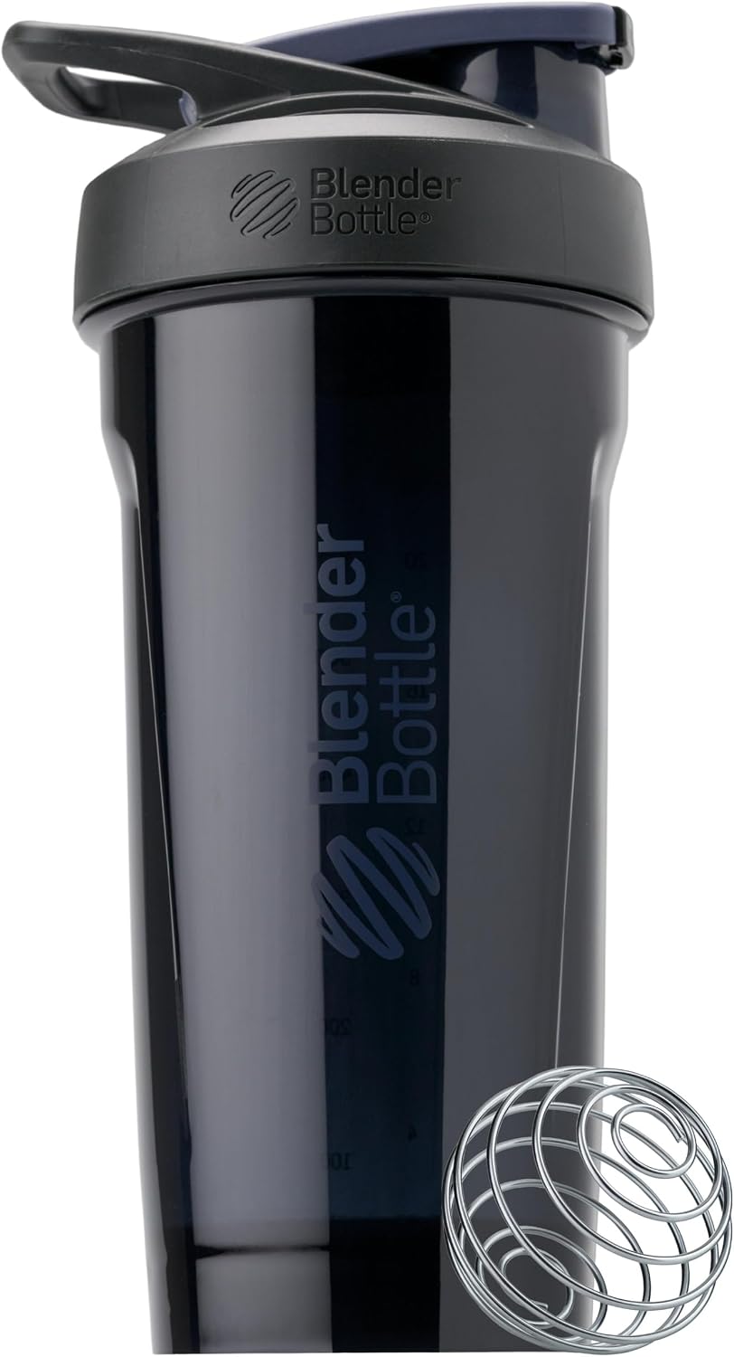 BlenderBottle Sport Flip Tritan Shaker Bottle 28 oz Black Black - New