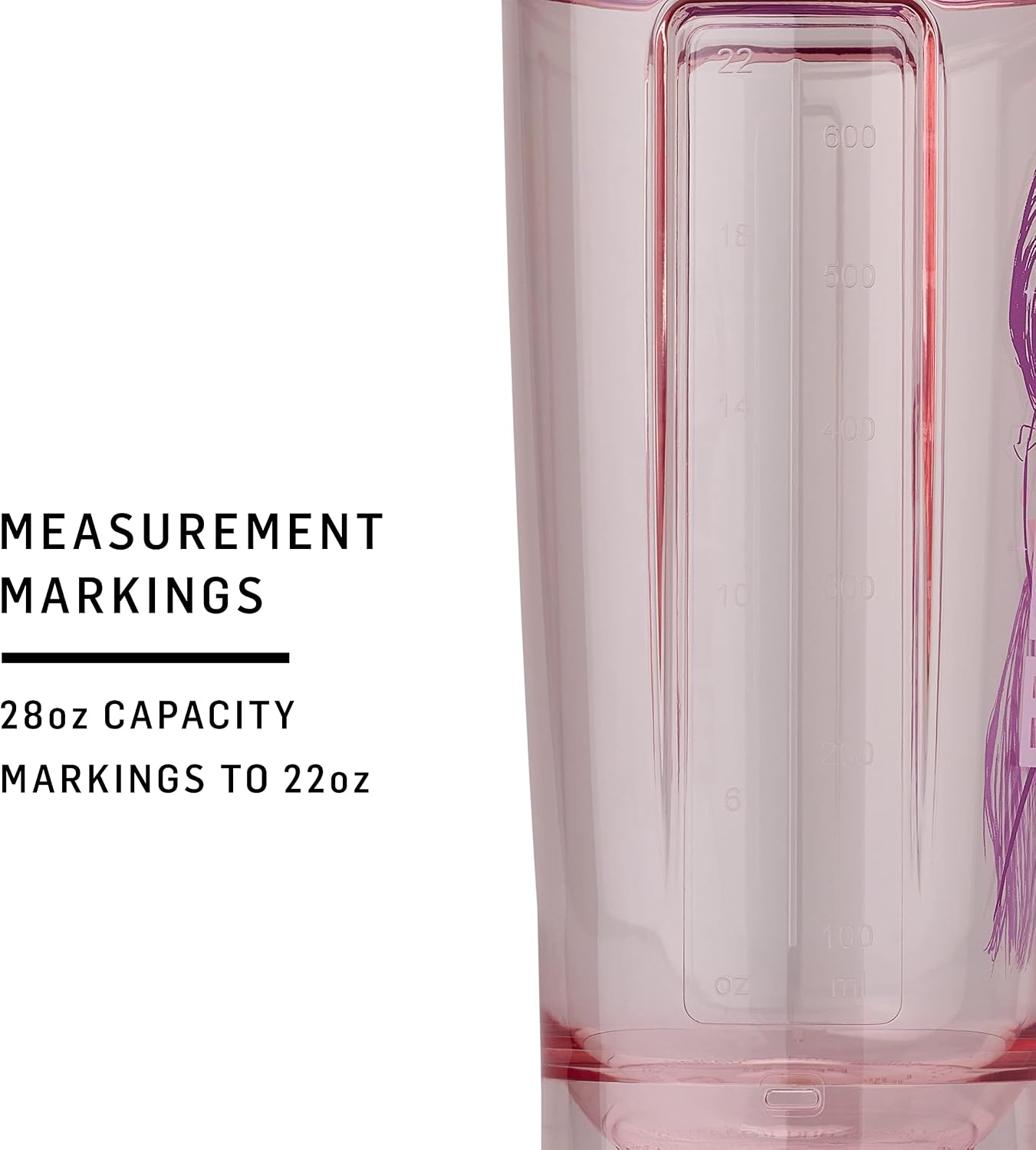 BlenderBottle Princess ProSeries Tritan Shaker Bottle 28 oz Purple Pocahontas