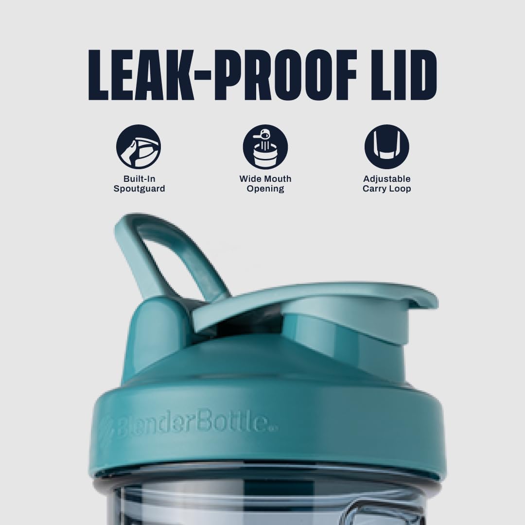 BlenderBottle ProSeries Tritan Shaker Bottle 24 oz Cerulean Blue