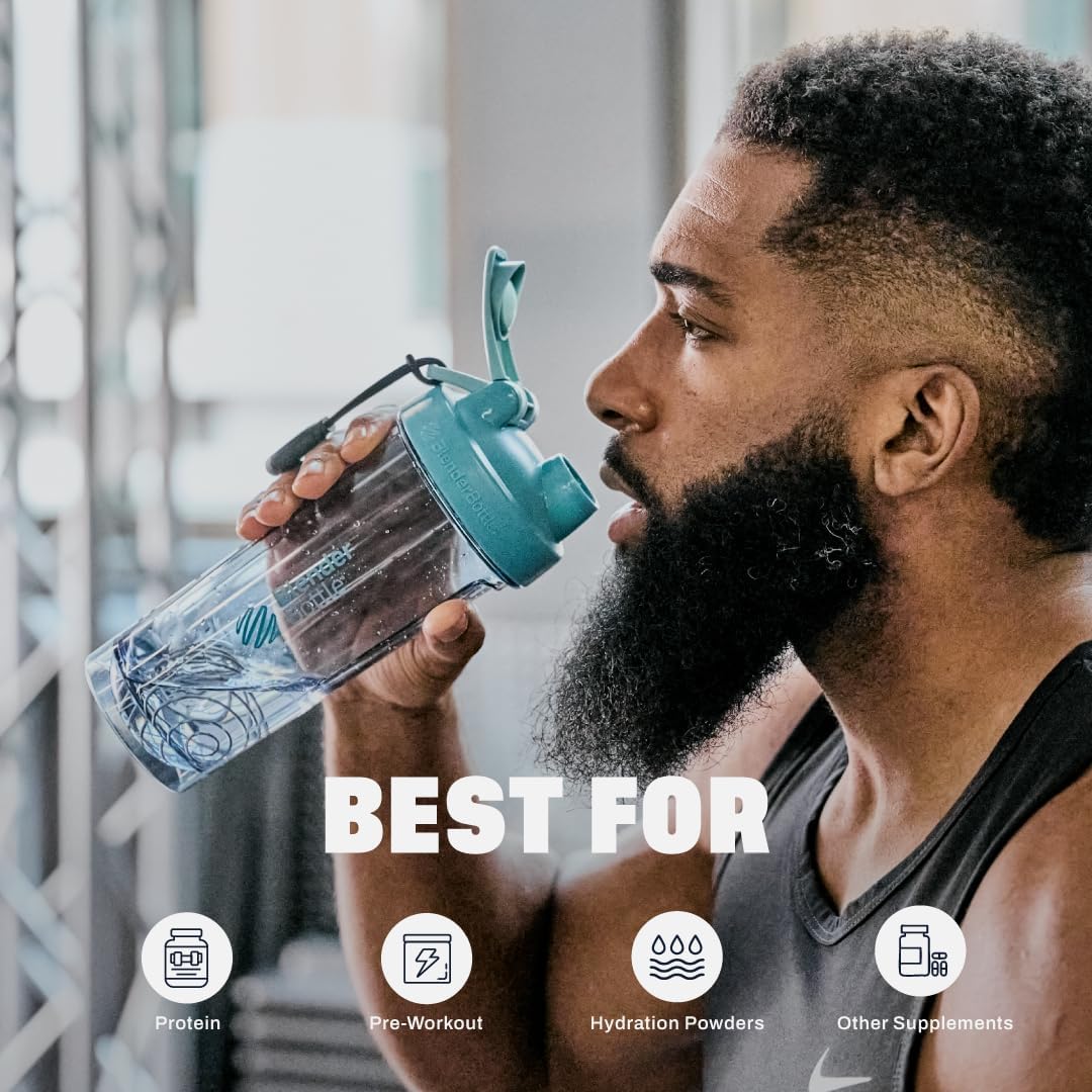 BlenderBottle ProSeries Tritan Shaker Bottle 28 oz Cerulean Blue