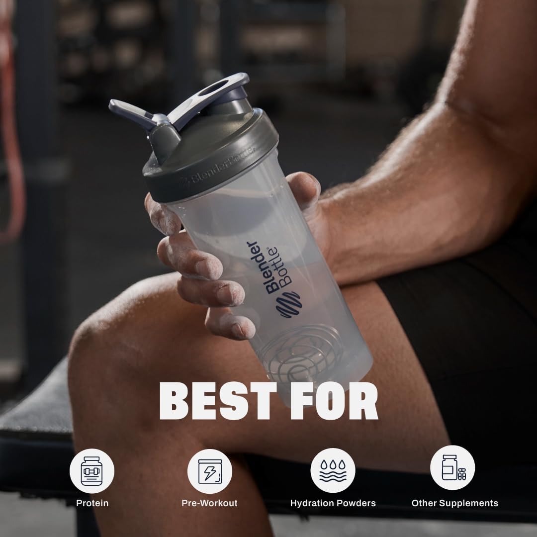 BlenderBottle ProSeries Tritan Shaker Bottle 28 oz Grey