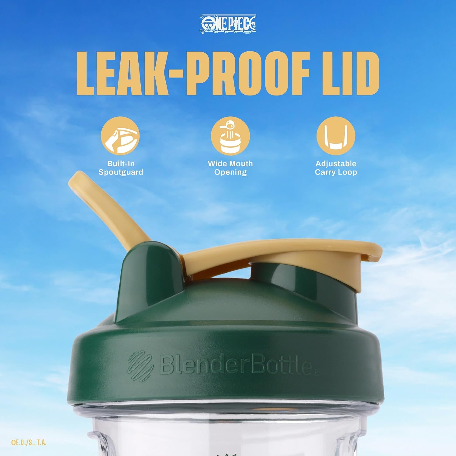 BlenderBottle One Piece ProSeries Tritan Shaker Bottle 28 oz Zoro
