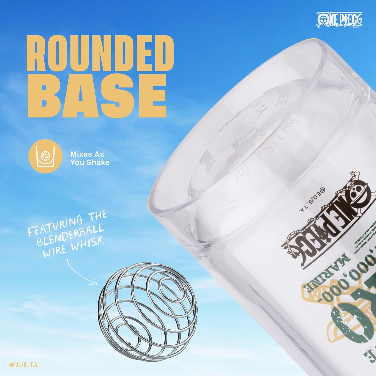 BlenderBottle One Piece ProSeries Tritan Shaker Bottle 28 oz Zoro