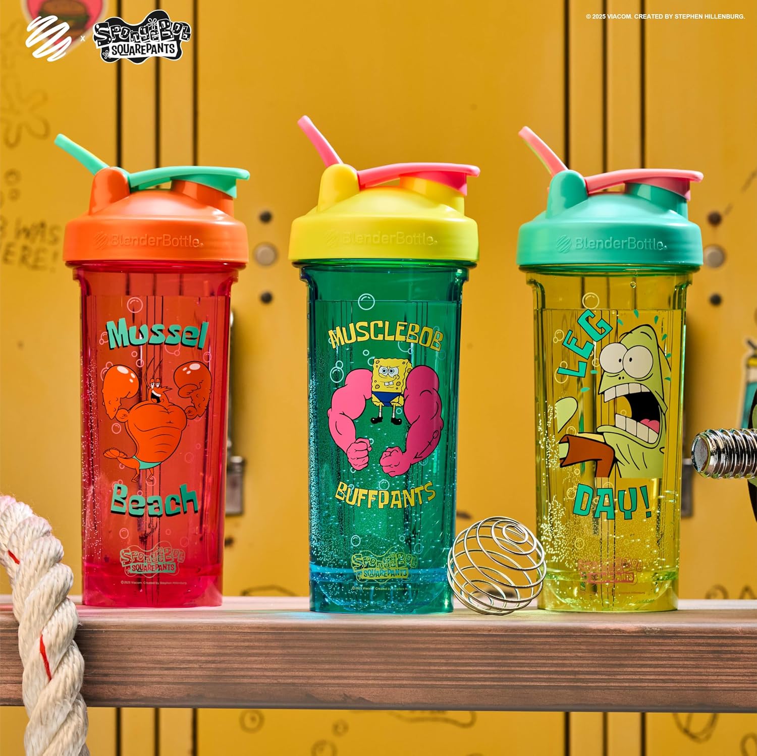 BlenderBottle SpongeBob ProSeries Tritan Shaker Bottle 28 oz, Mussel Beach