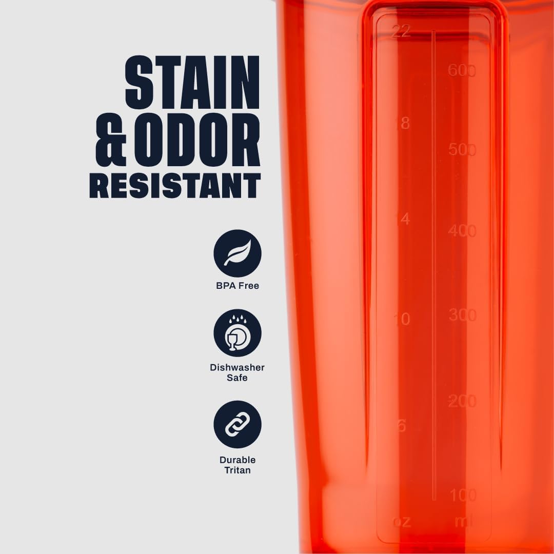 BlenderBottle ProSeries Tritan Shaker Bottle 24 oz Coral