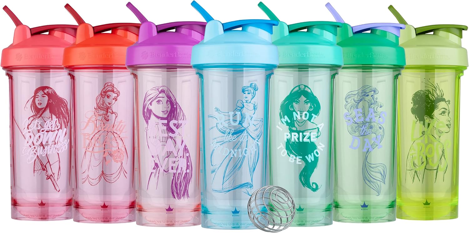 BlenderBottle Princess ProSeries Tritan Shaker Bottle 28 oz Purple Pocahontas