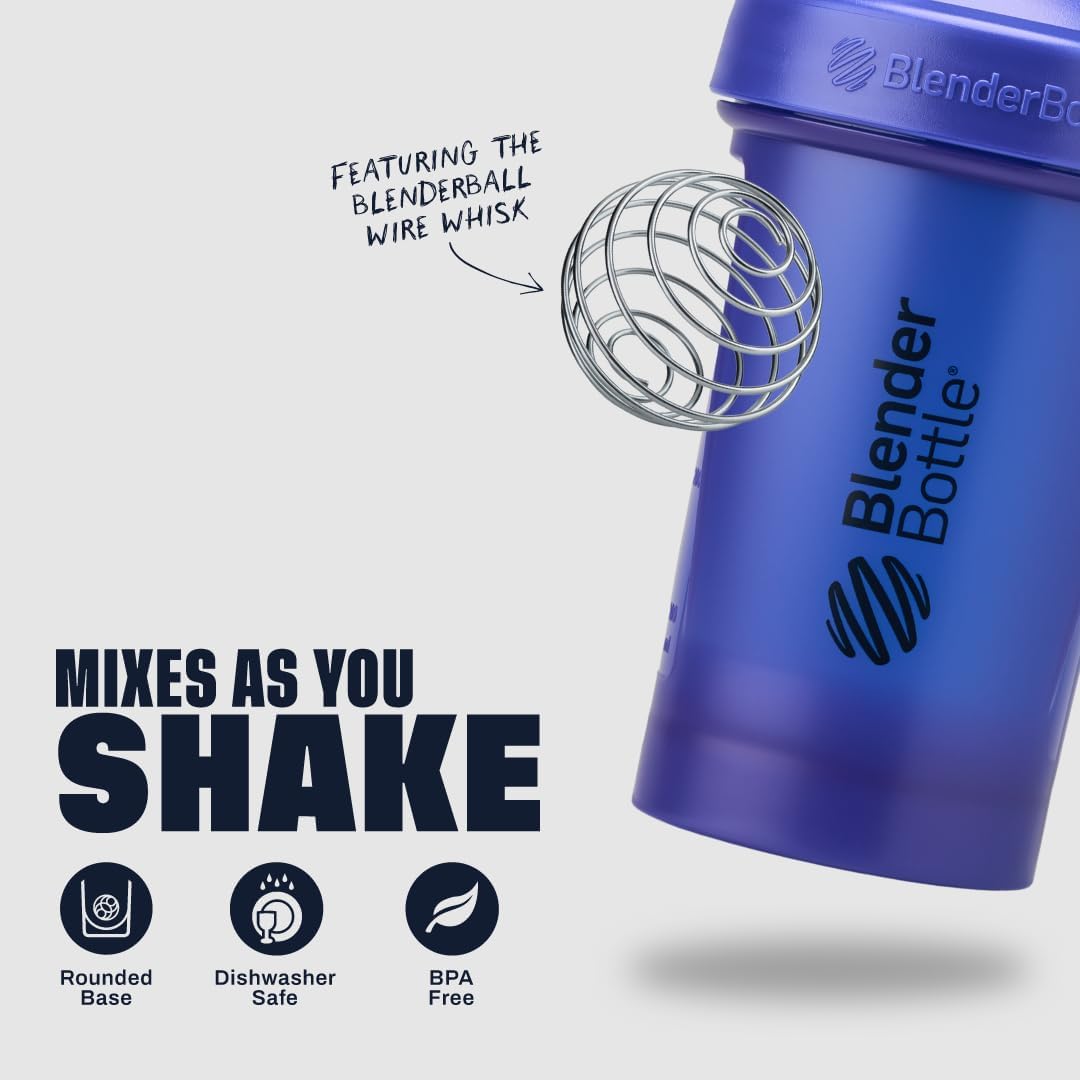 BlenderBottle Classic V2 Plastic Shaker Bottle 28 oz Reflex Blue