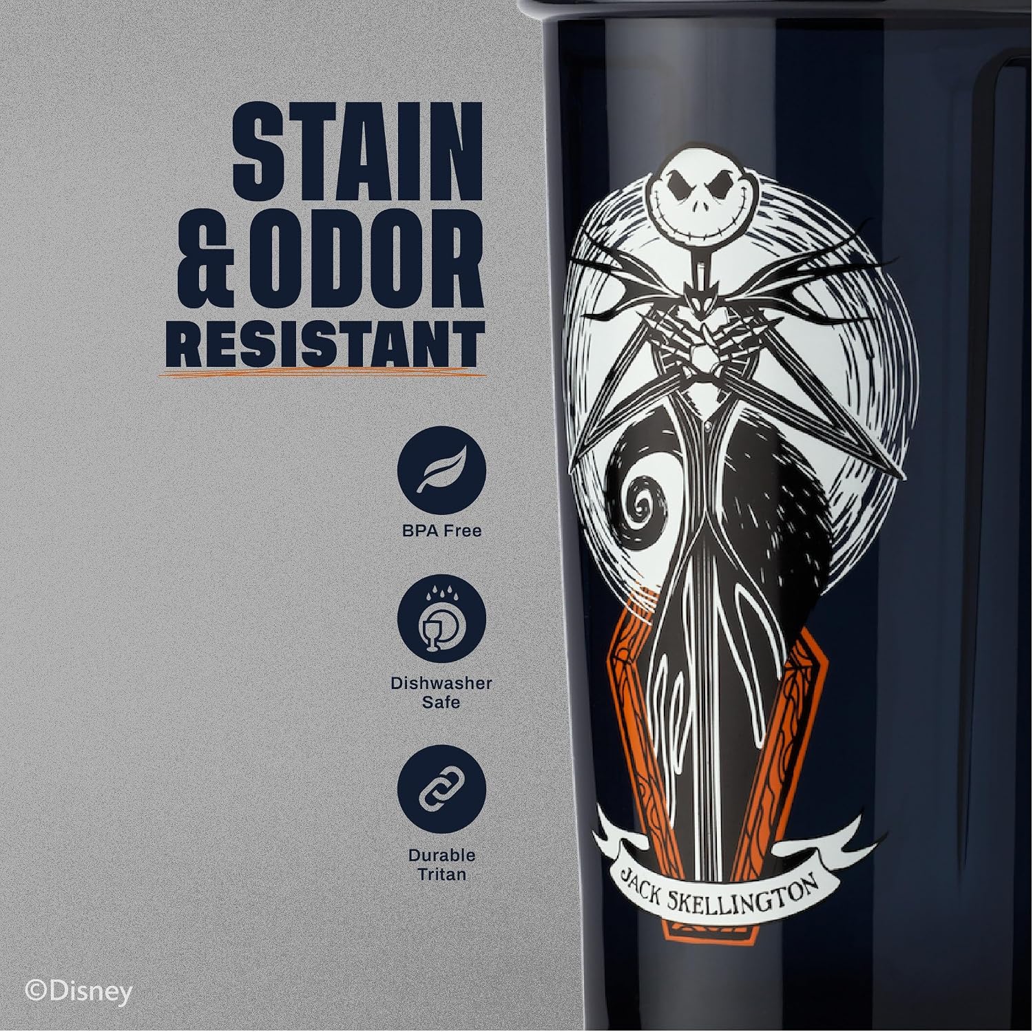 BlenderBottle Nightmare Before Christmas ProSeries Shaker Bottle 28 oz Jack
