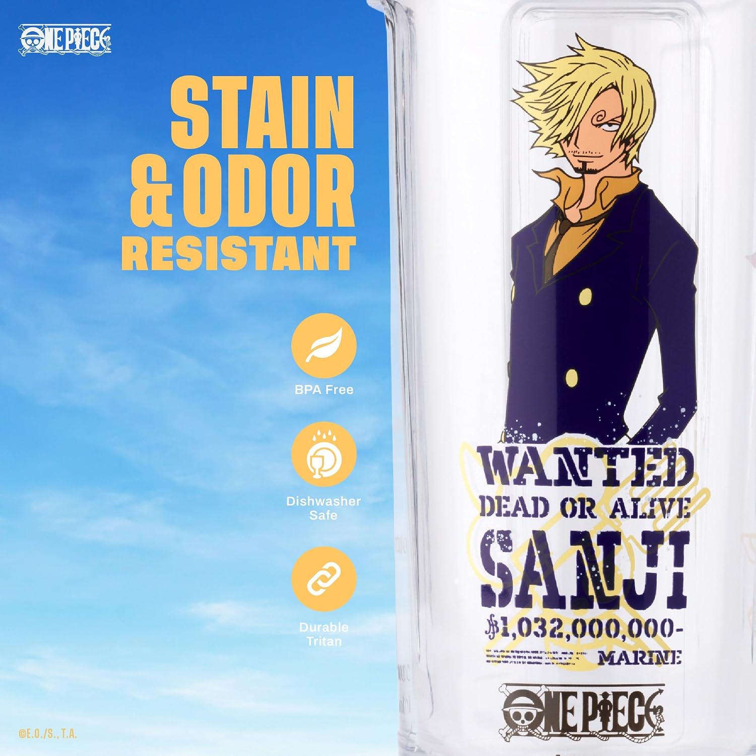 BlenderBottle One Piece ProSeries Tritan Shaker Bottle 28 oz Sanji
