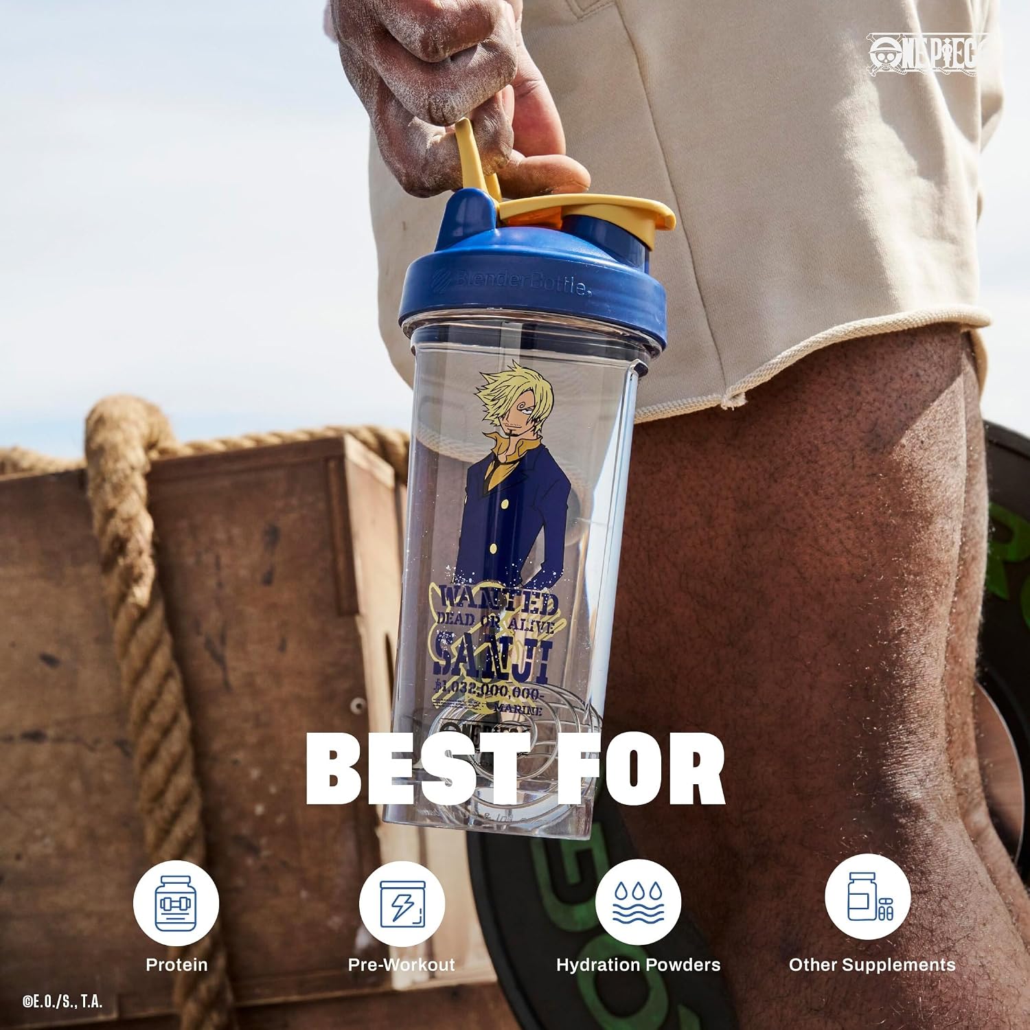 BlenderBottle One Piece ProSeries Tritan Shaker Bottle 28 oz Sanji