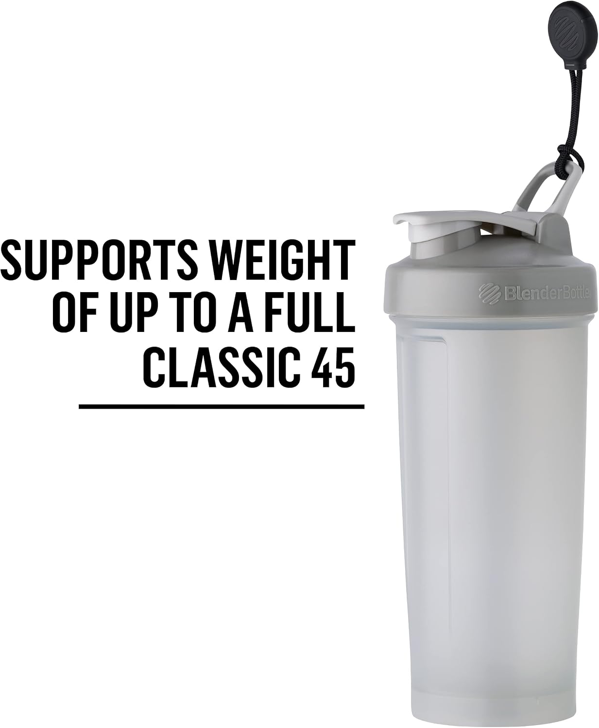 BlenderBottle Magnet for Holding Shaker Bottles to Gym Equipment, Black