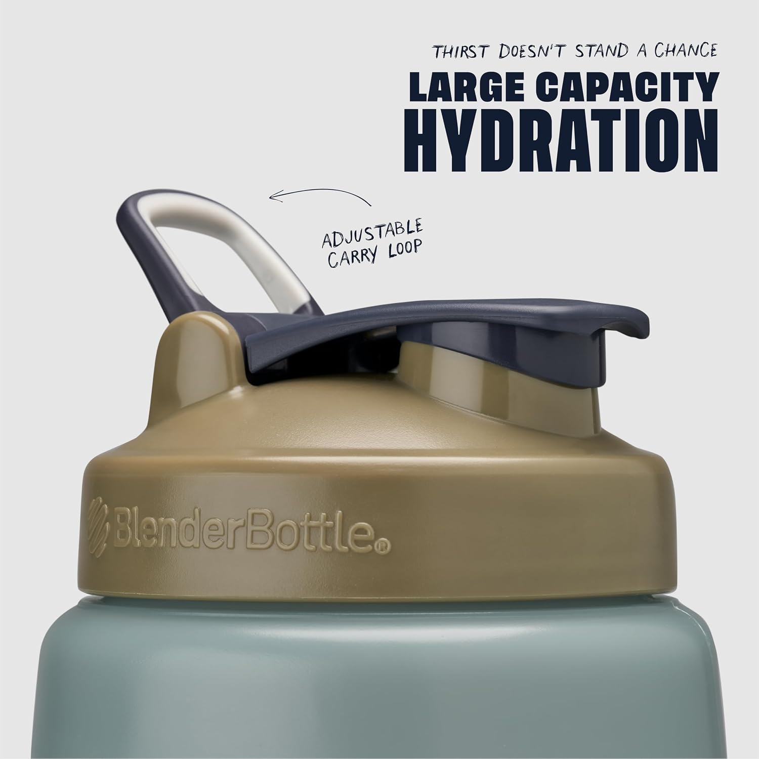 BlenderBottle Koda Jug Plastic Water Jug 74 oz Tan