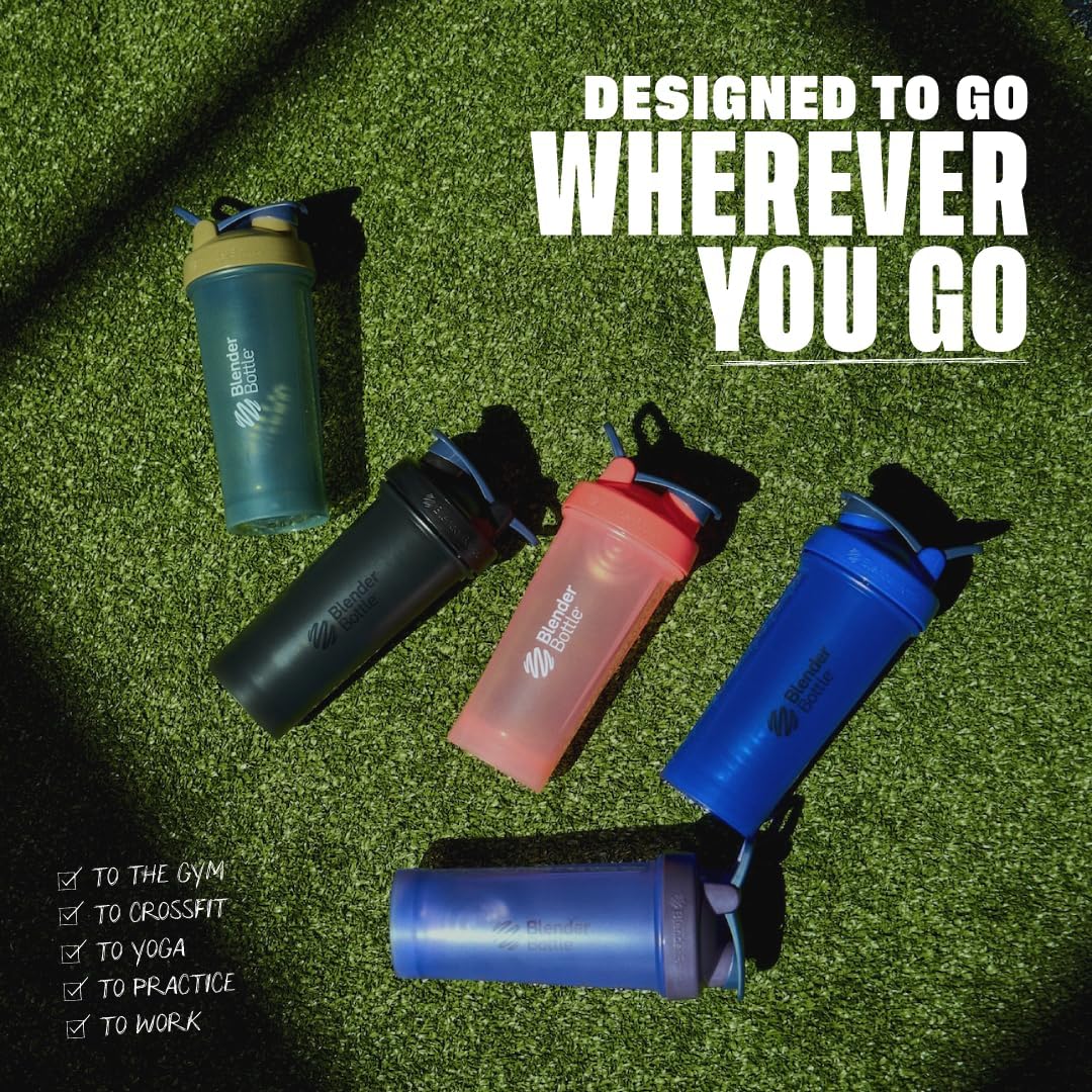 BlenderBottle Classic V2 Plastic Shaker Bottle 20 oz Tan