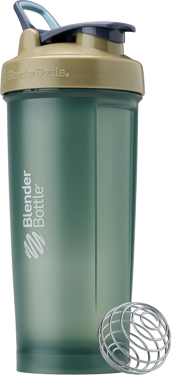 BlenderBottle Classic V2 Plastic Shaker Bottle 28 oz Tan