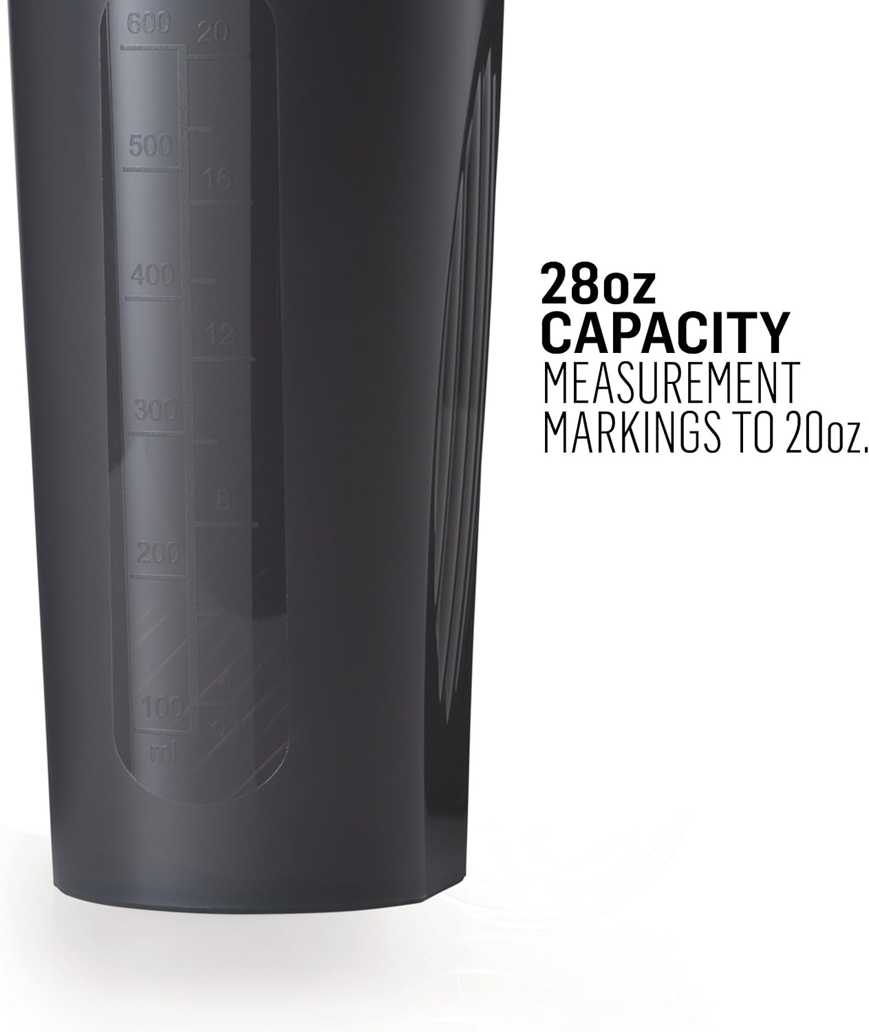 BlenderBottle Classic V1 Plastic Shaker Bottle 28 oz Black