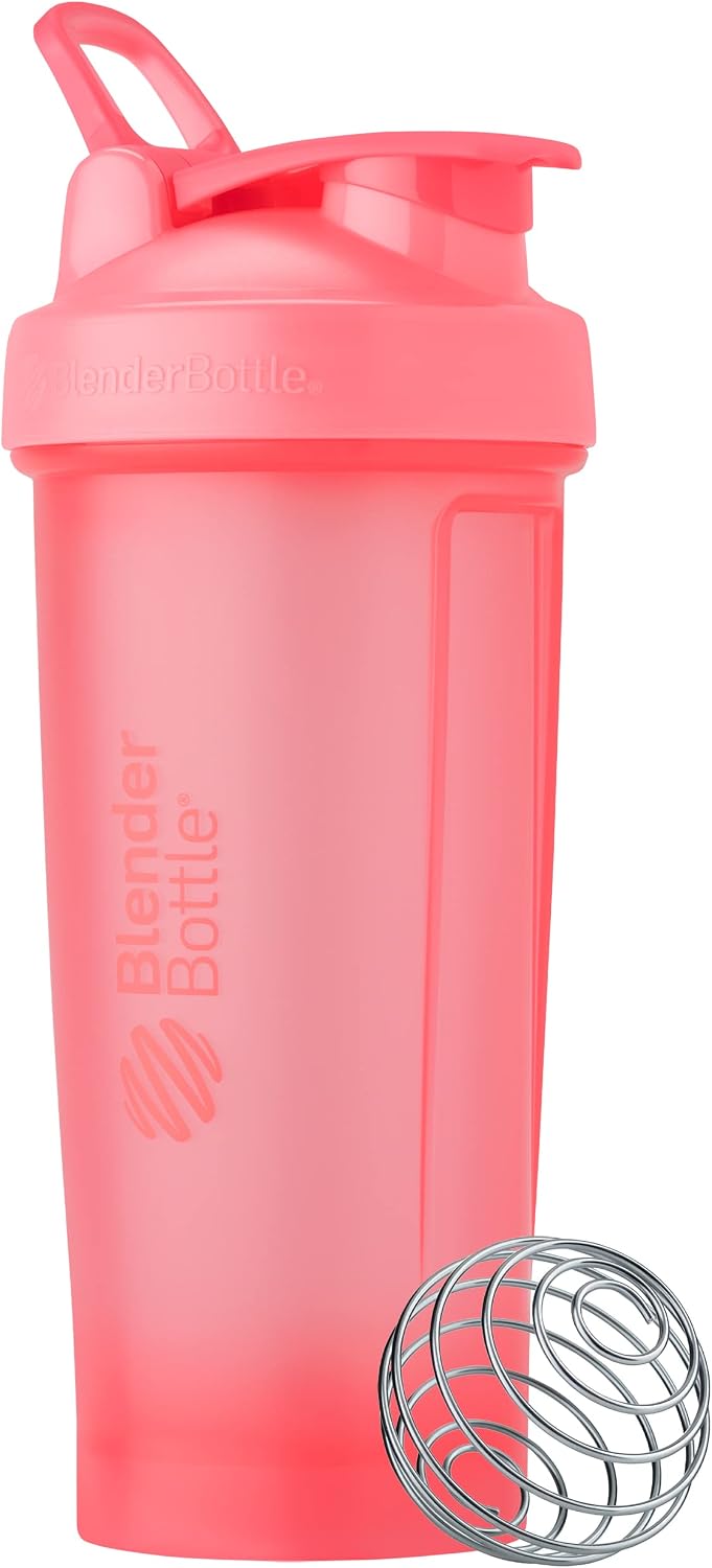 BlenderBottle Classic V2 Shaker Bottle Set - 28 & 20 Ounce, Light Pink