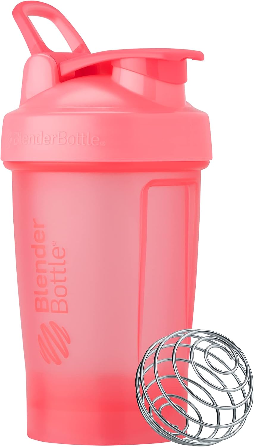 BlenderBottle Classic V2 Shaker Bottle Set - 28 & 20 Ounce, Light Pink