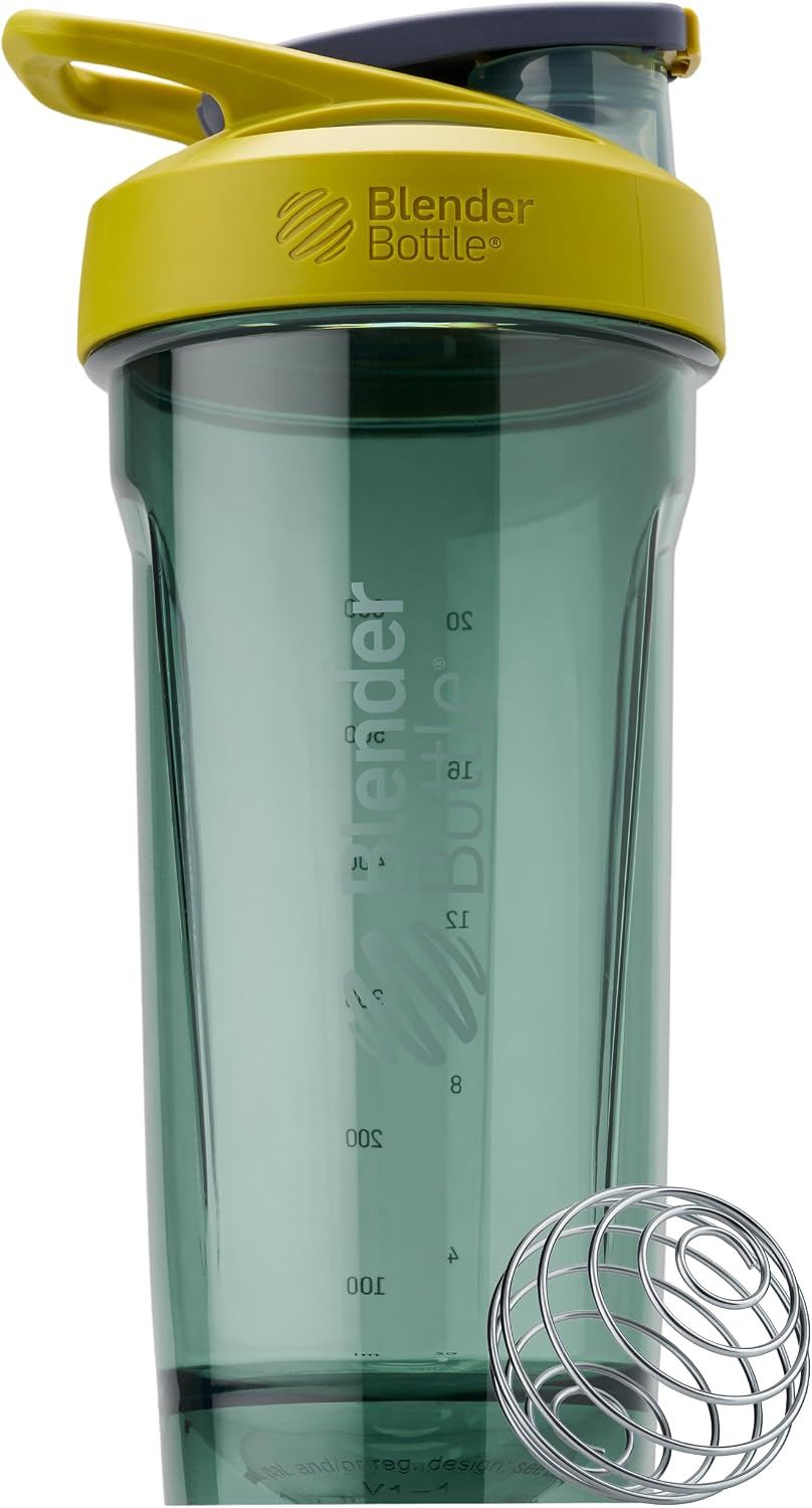 BlenderBottle 28-Ounce Strada Shaker Cup Bundle - Yellow and Purple
