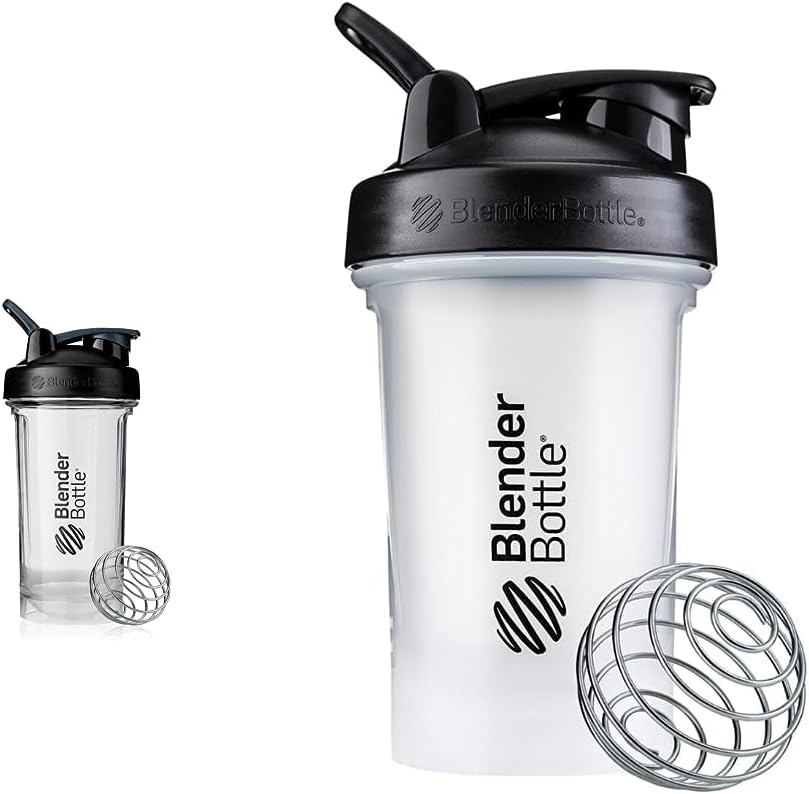 BlenderBottle Shaker Bottle Pro Series (24-Ounce) Classic V2 Shaker Bottle (20-Ounce)