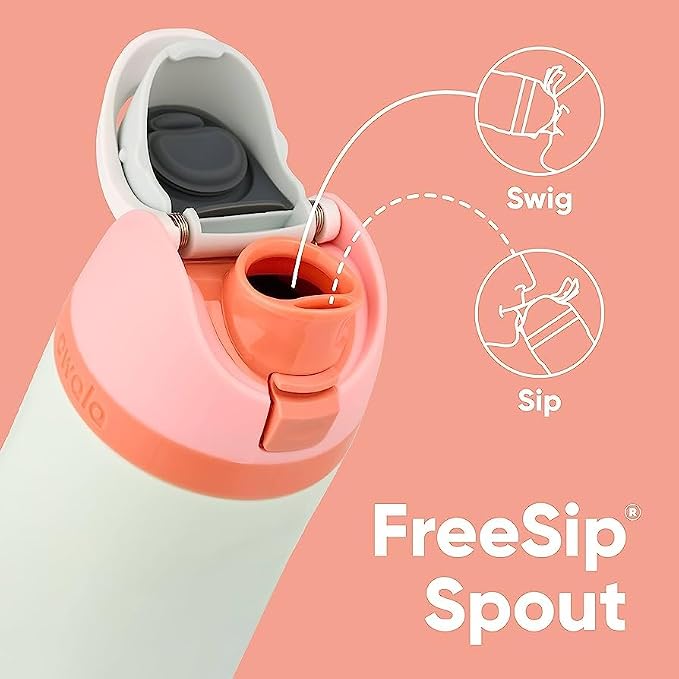 BlenderBottle C05955 FreeSip 40oz Stainless Steel - Blue Oasis