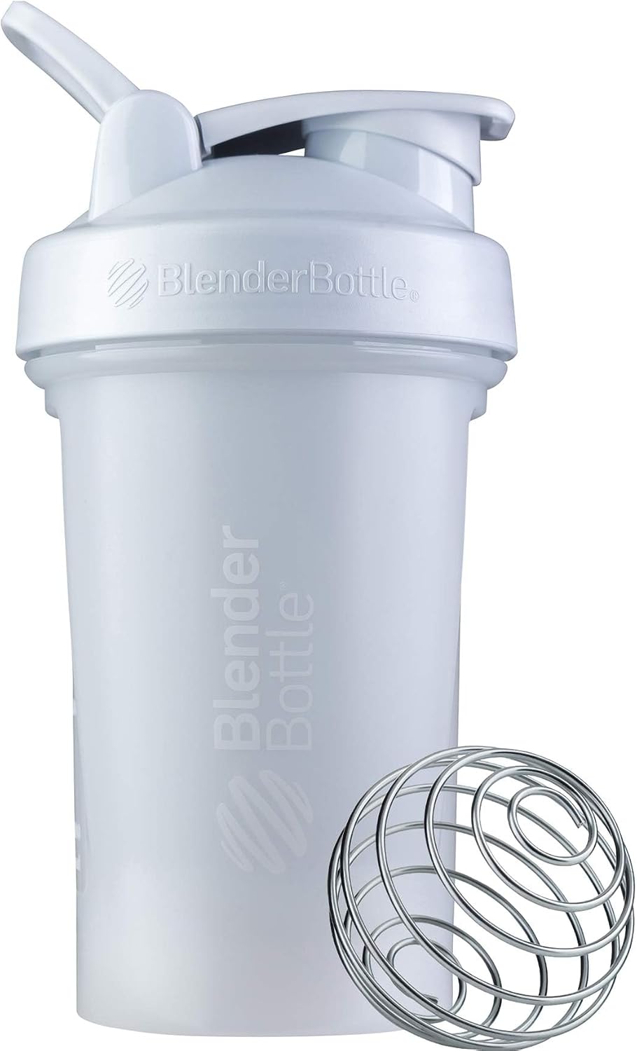 BlenderBottle Classic V2 Plastic Shaker Bottle 20 oz White