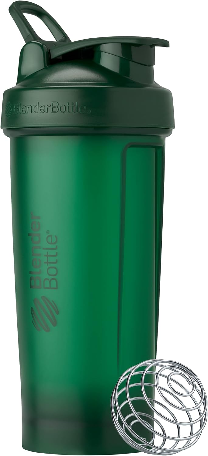 BlenderBottle Classic V2 Plastic Shaker Bottle 28 oz Green Forest