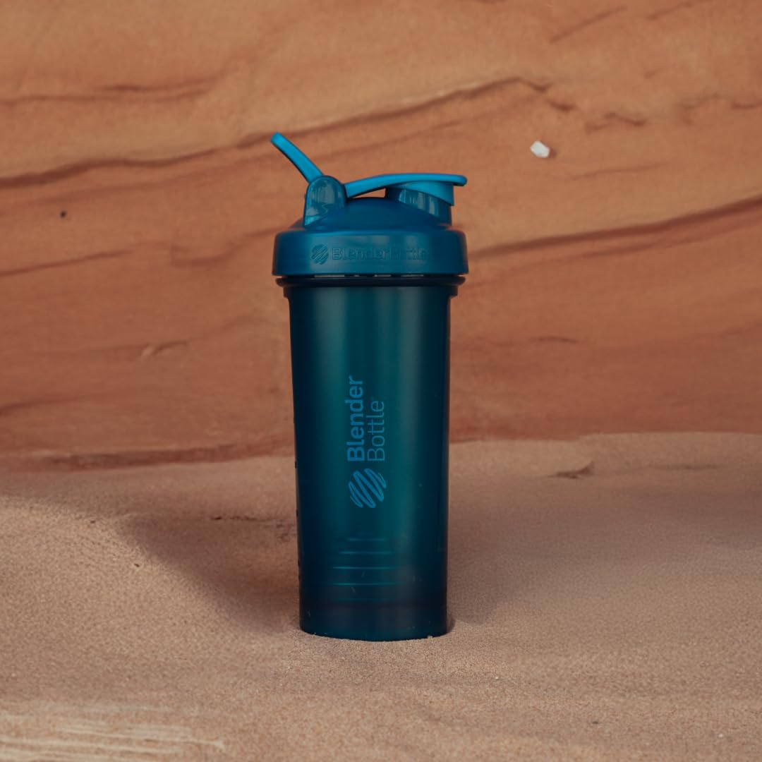 BlenderBottle Classic V2 Plastic Shaker Bottle 28 oz Ocean Blue