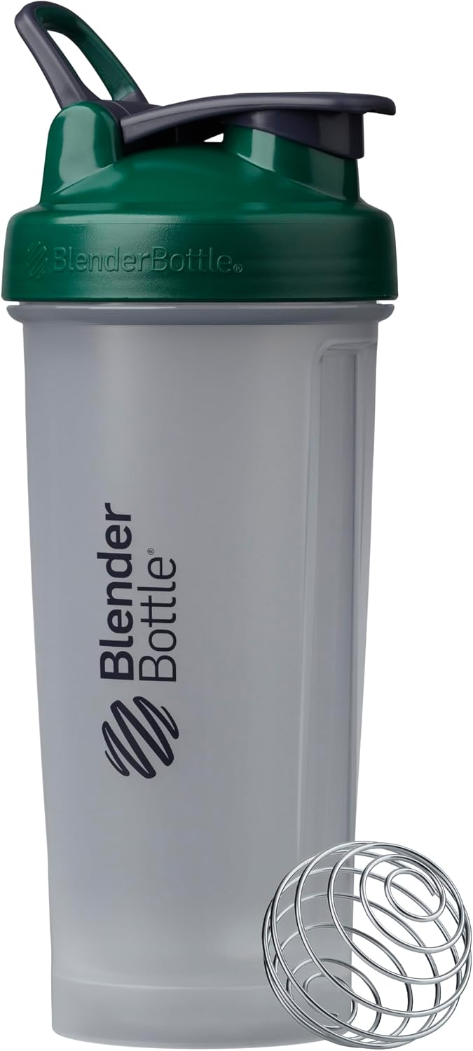 BlenderBottle Classic V2 Plastic Shaker Bottle 28 oz Green