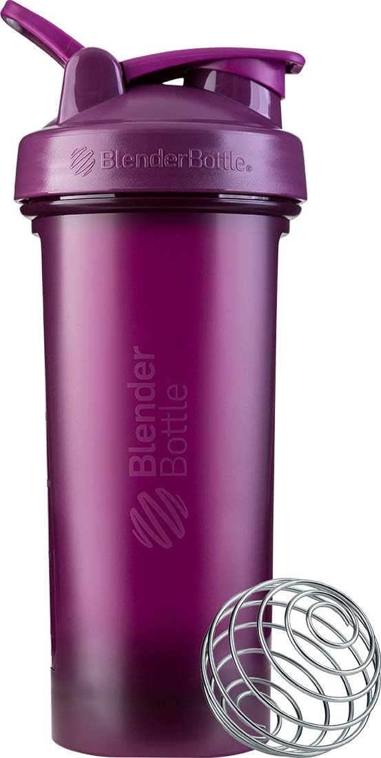 BlenderBottle Classic V2 Plastic Shaker Bottle 28 oz Plum
