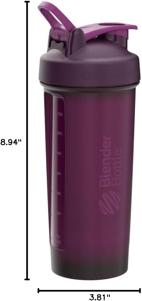 BlenderBottle Classic V2 Plastic Shaker Bottle 28 oz Plum