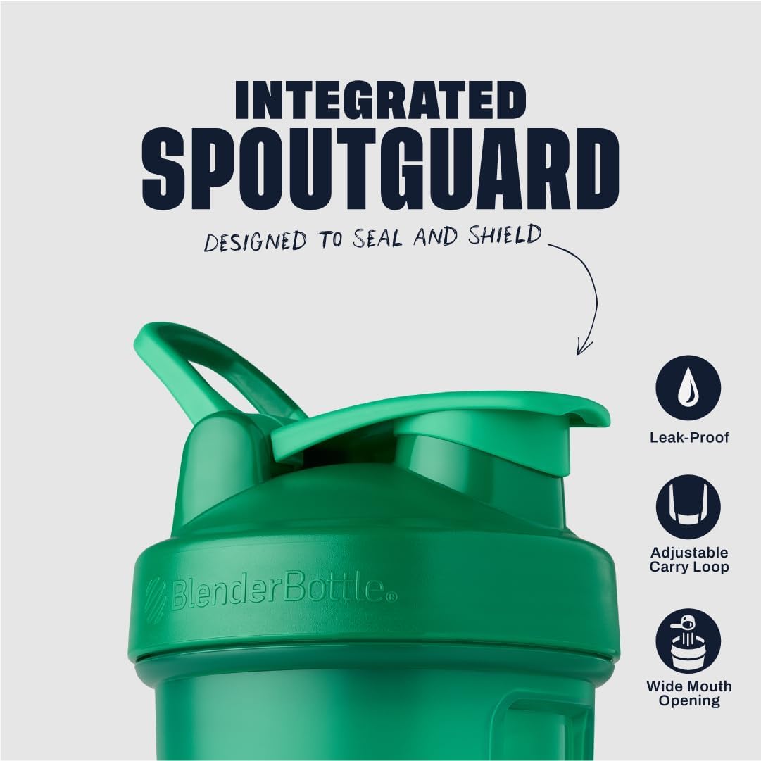 BlenderBottle Classic V2 Plastic Shaker Bottle 28 oz Emerald Green