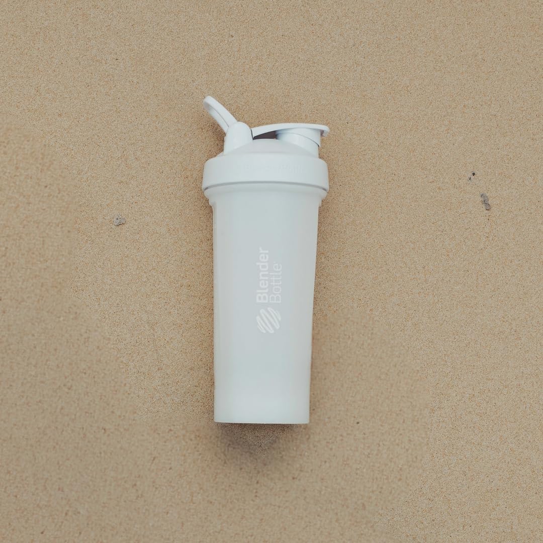 BlenderBottle Classic V2 Plastic Shaker Bottle 28 oz White