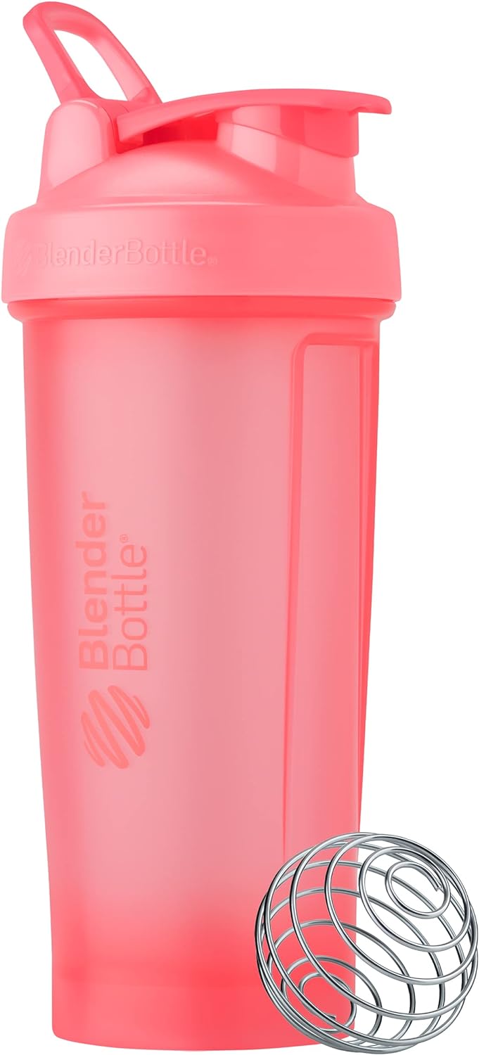BlenderBottle Classic V2 Plastic Shaker Bottle 28 oz Light Pink