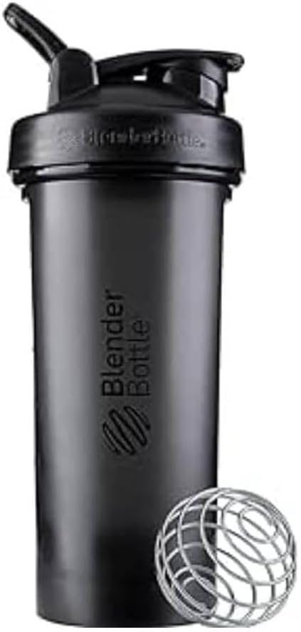 BlenderBottle Classic V2 Plastic Shaker Bottle 28 oz Black