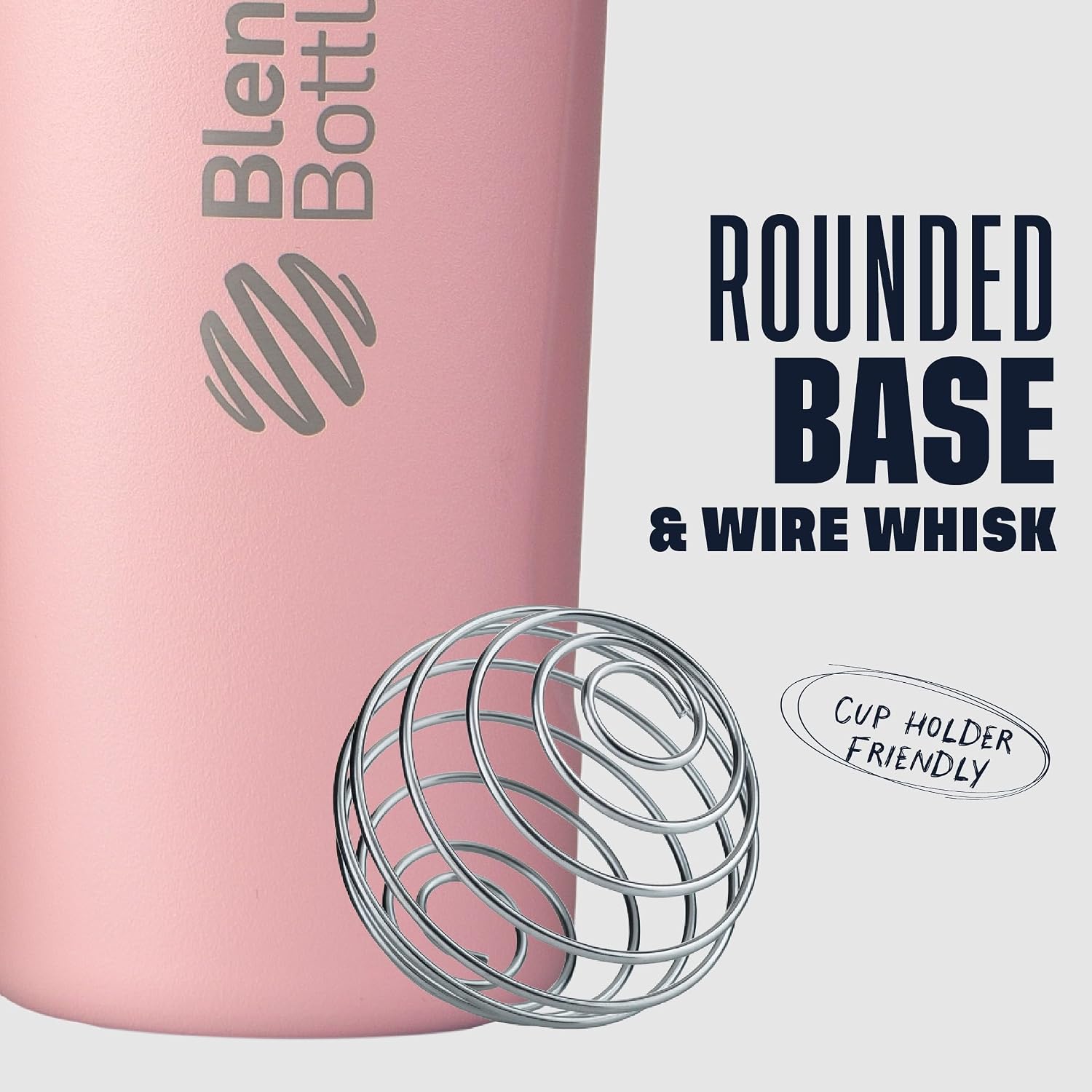 BlenderBottle Radian Stainless Steel Shaker Bottle 26 oz Rose Pink