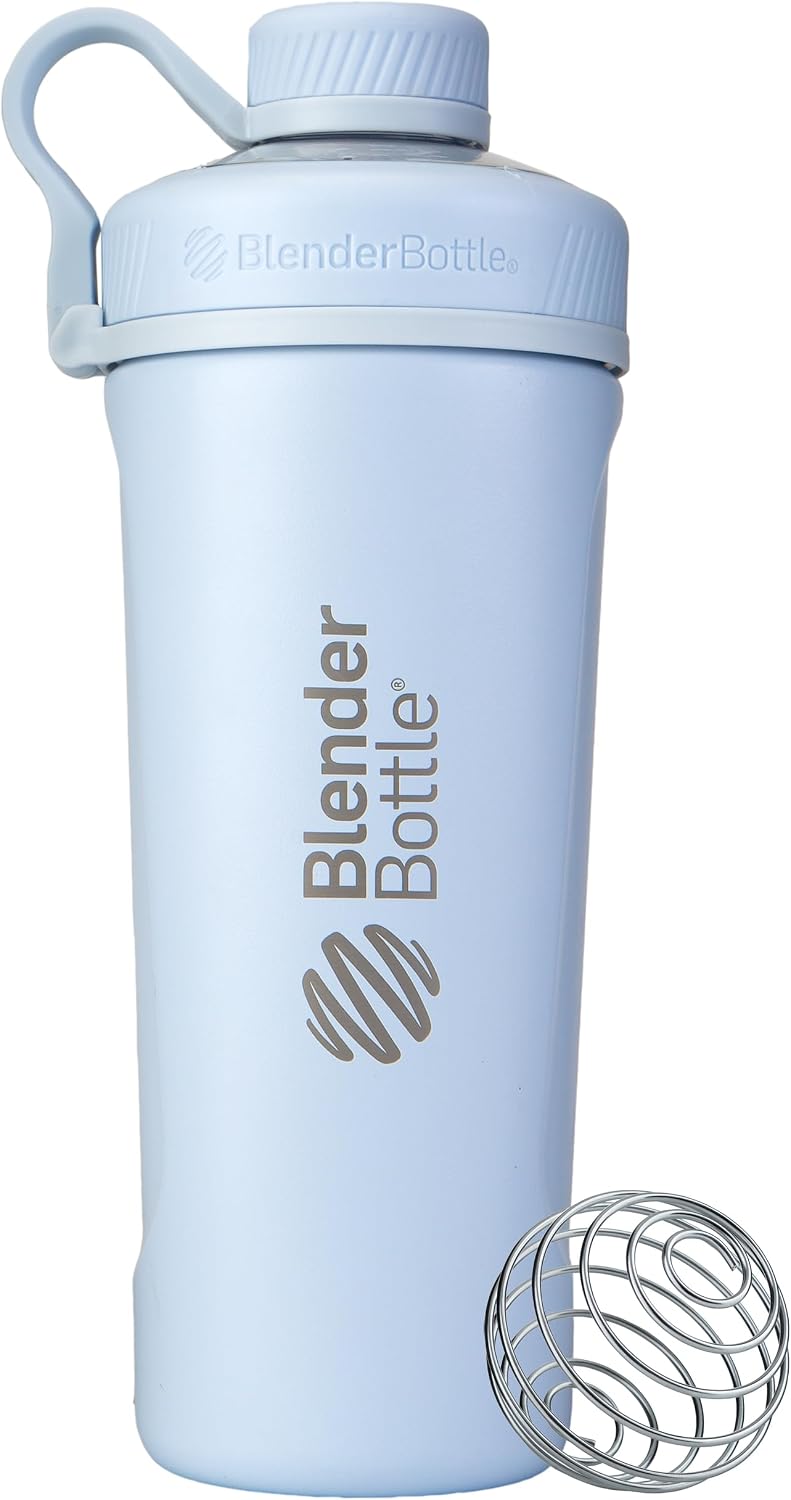 BlenderBottle Radian Stainless Steel Shaker Bottle 26 oz Matte Arctic Blue