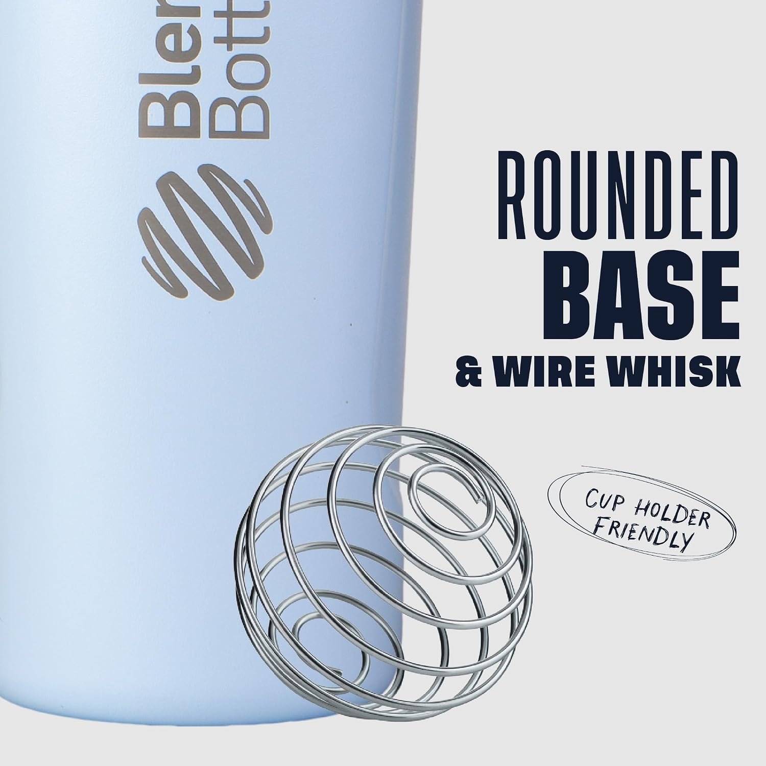 BlenderBottle Radian Stainless Steel Shaker Bottle 26 oz Matte Arctic Blue