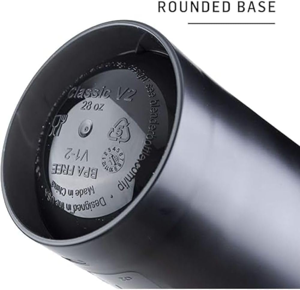 BlenderBottle Classic V2 20-Ounce Shaker Bottle 2-Pack Bundle Clear/Black