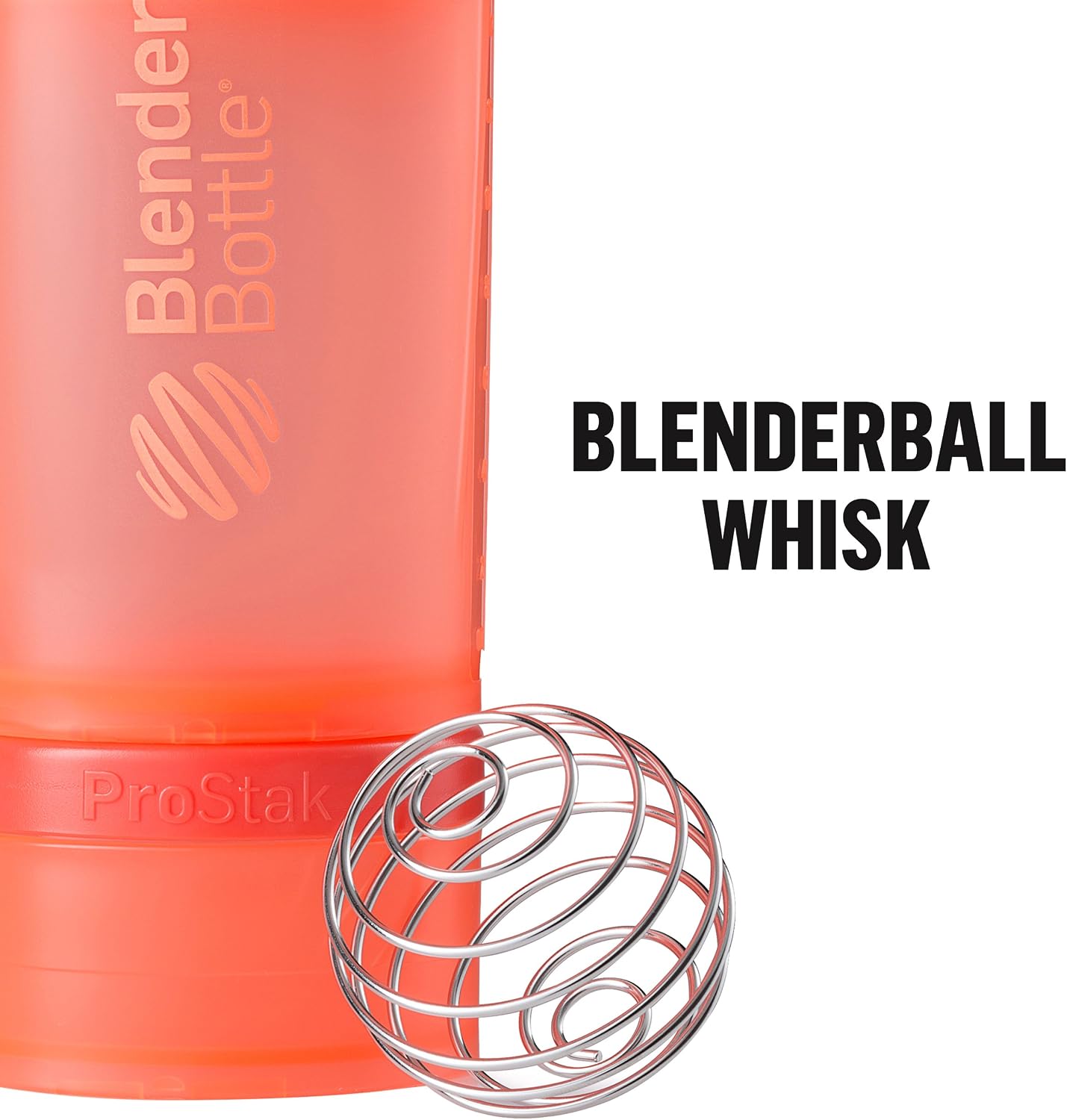 BlenderBottle ProStak Plastic Pill Organizer and Storage 22 oz Pebble Grey