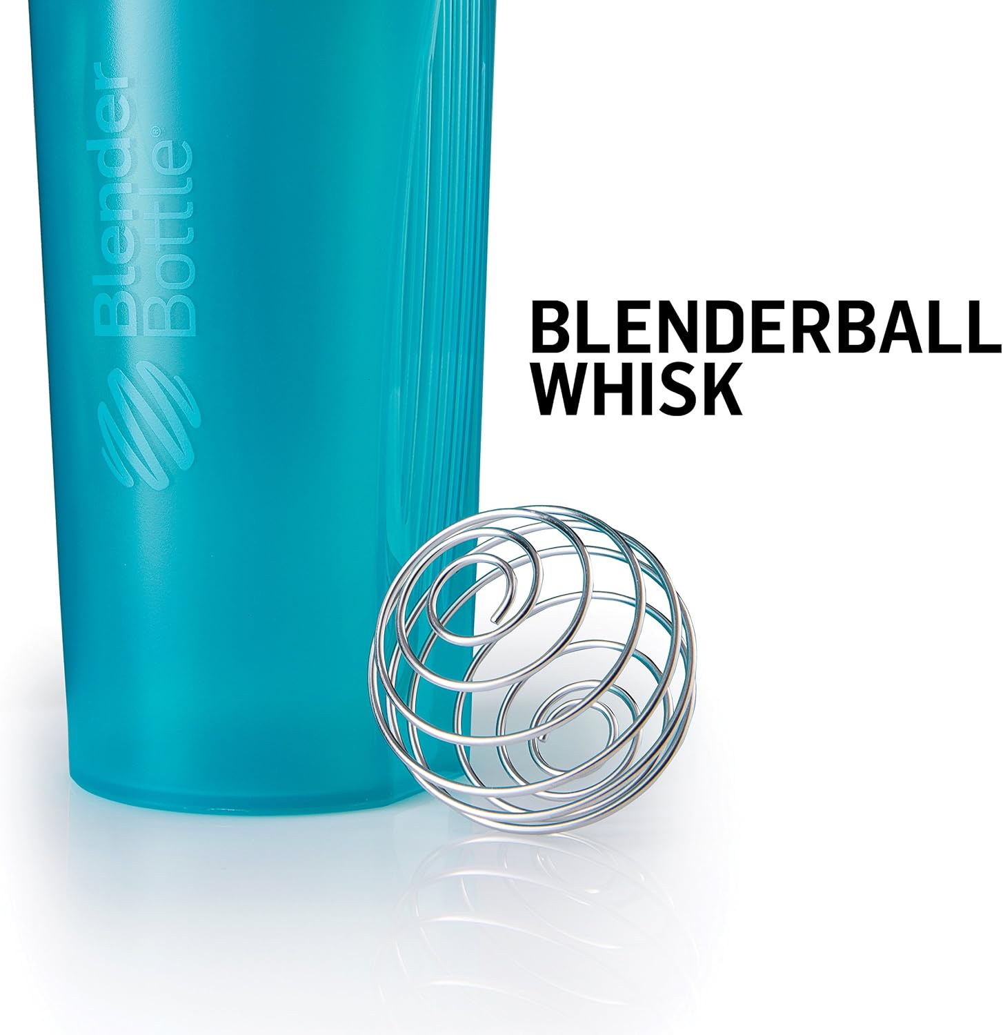 BlenderBottle Classic Loop Top Shaker Bottle, 20-Ounce, Clear/Black
