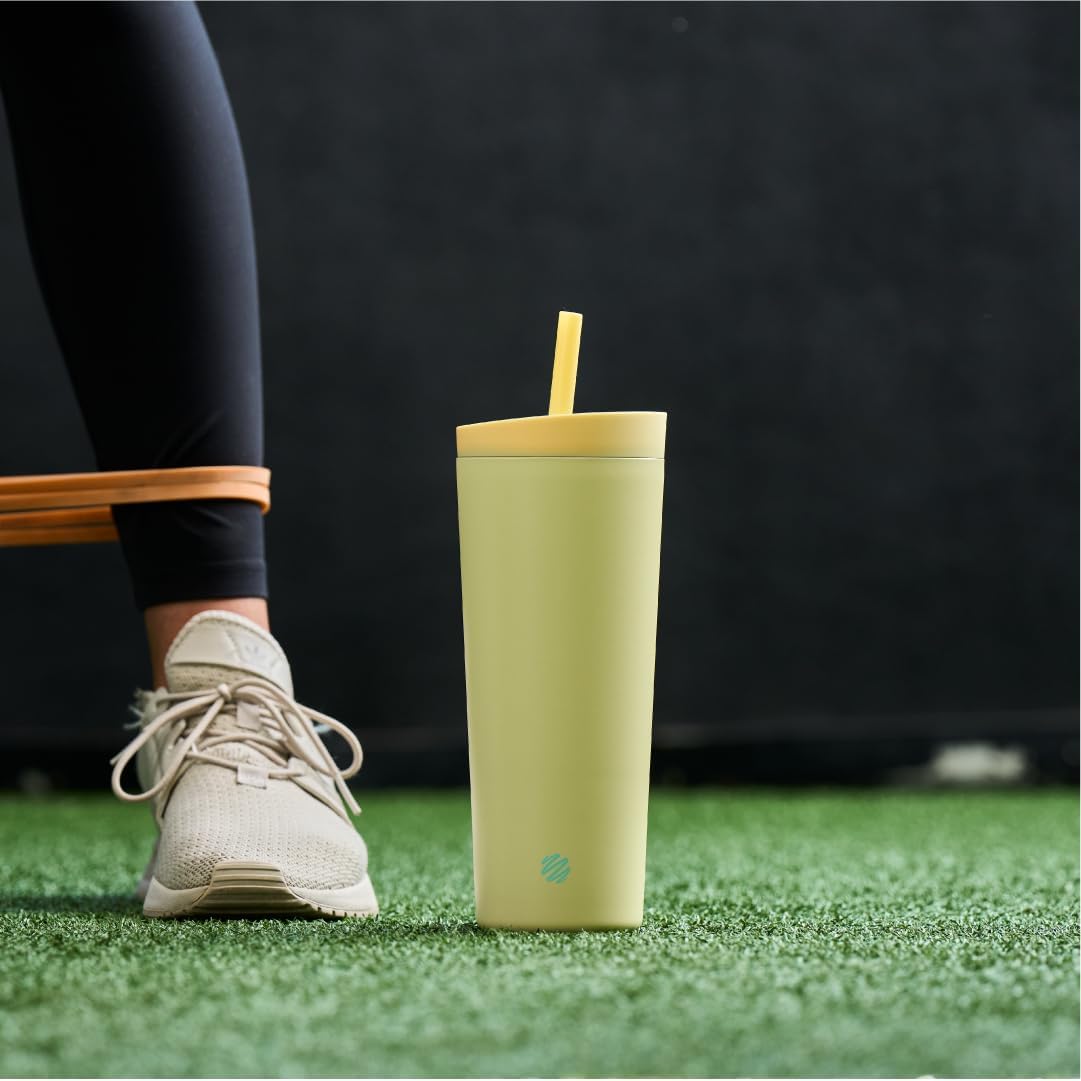 BlenderBottle Tumbler 2-in-1 Stainless Steel Shaker Bottle 24 oz, Mellow