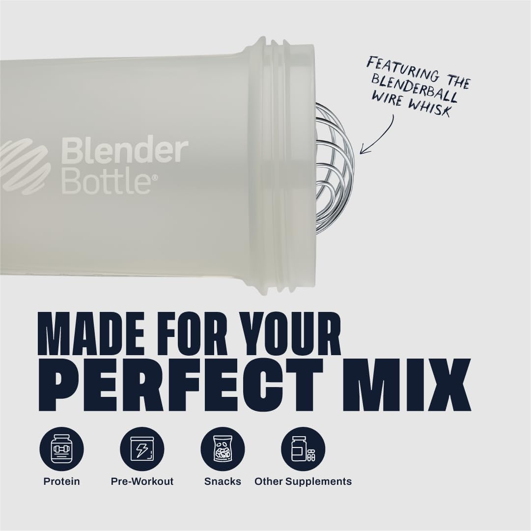 BlenderBottle ProStak Plastic Pill Organizer and Storage 22 oz Smoke Grey